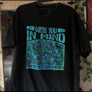 Pacsun circulate “with you in mind” wavy abstract cool tee